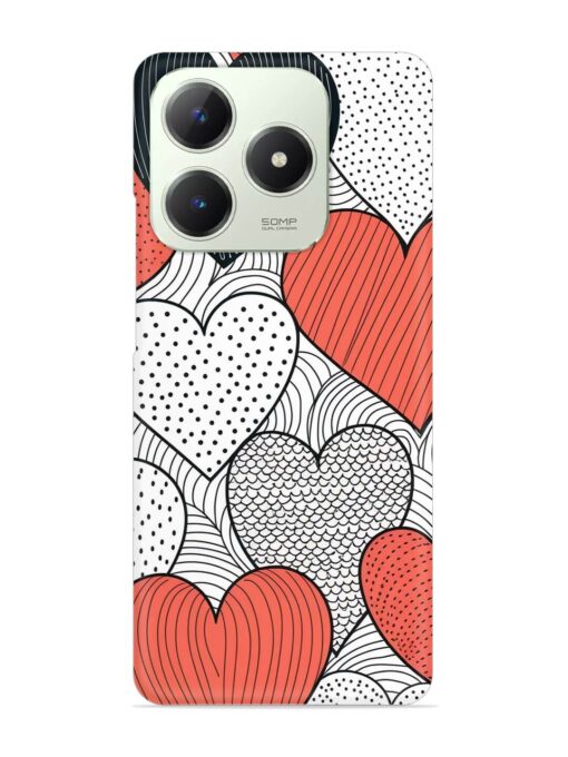 Girly Heart Seamless Snap Case for Realme C63 (4G)