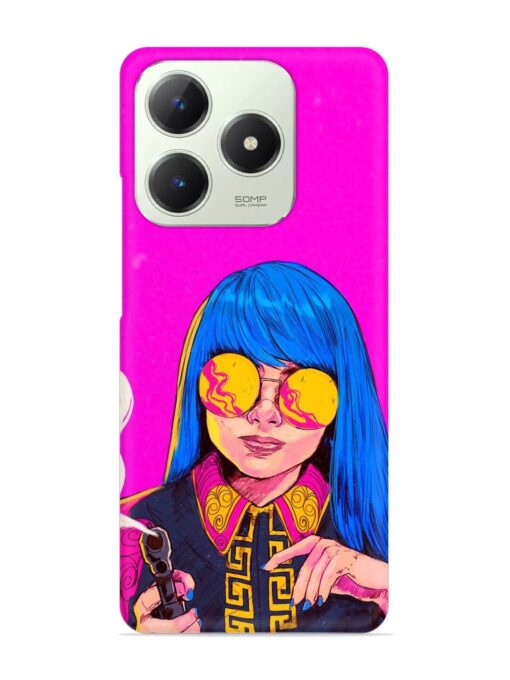 Aesthetic Anime Girl Snap Case for Realme C63 (4G)