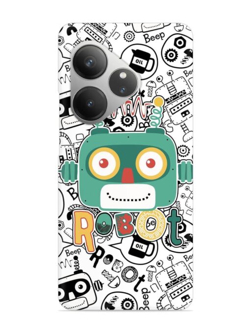 Robot Modern Seamless Pattern Snap Case for Realme Gt 6