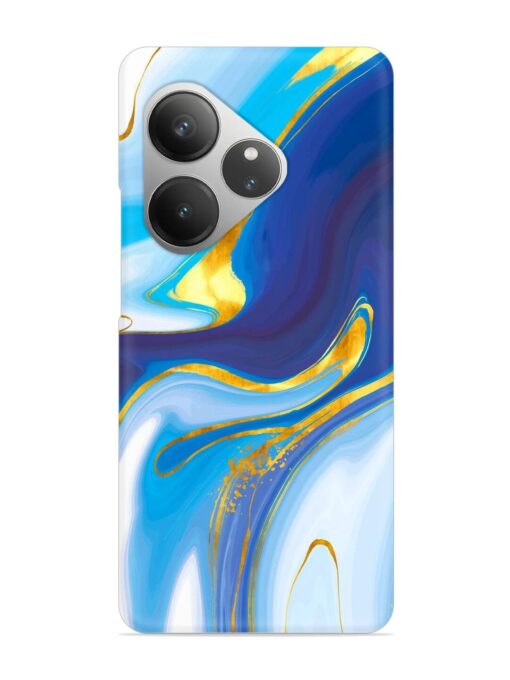 Watercolor Background With Golden Foil Snap Case for Realme Gt 6