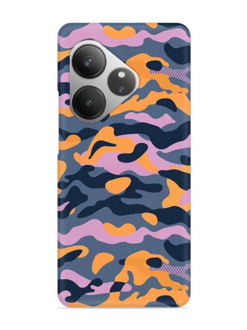 Camouflage Army Military English Orange Art Snap Case for Realme Gt 6