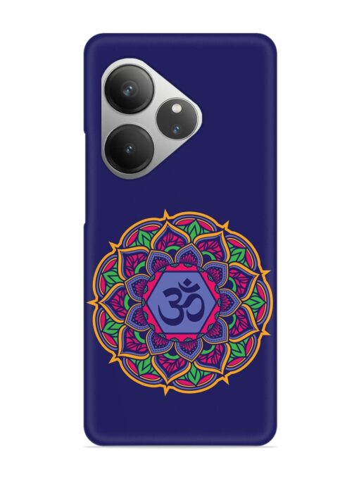 Om Mandala Art Blue Snap Case for Realme Gt 6