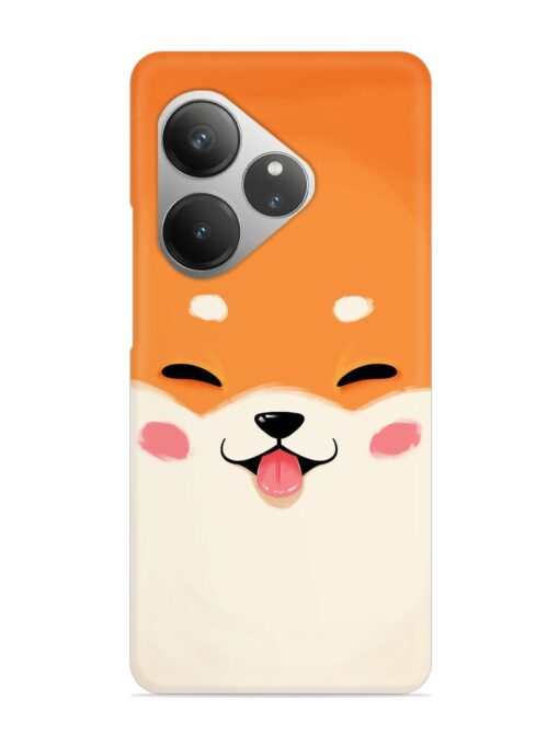 Cute Dog Face Vector Snap Case for Realme Gt 6