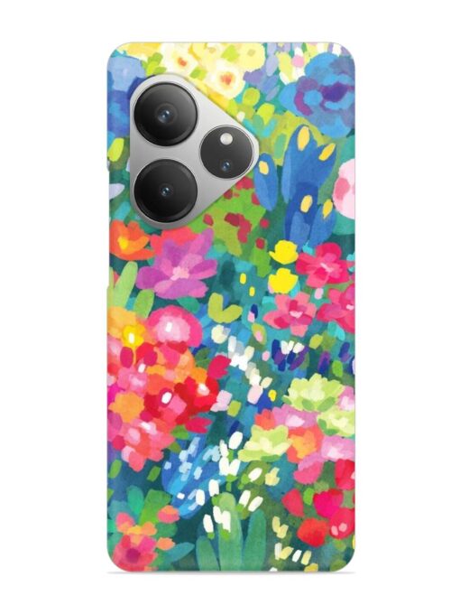 Watercolor Flower Art Snap Case for Realme Gt 6