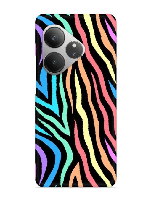 Colorful Abstract Zebra Snap Case for Realme Gt 6