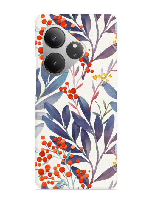 Seamless Floral Pattern Snap Case for Realme Gt 6