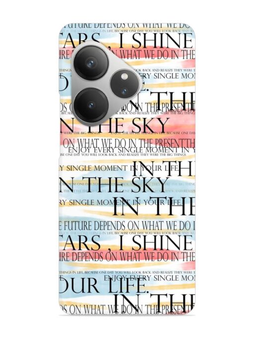 Seamless Slogans Pattern Snap Case for Realme Gt 6