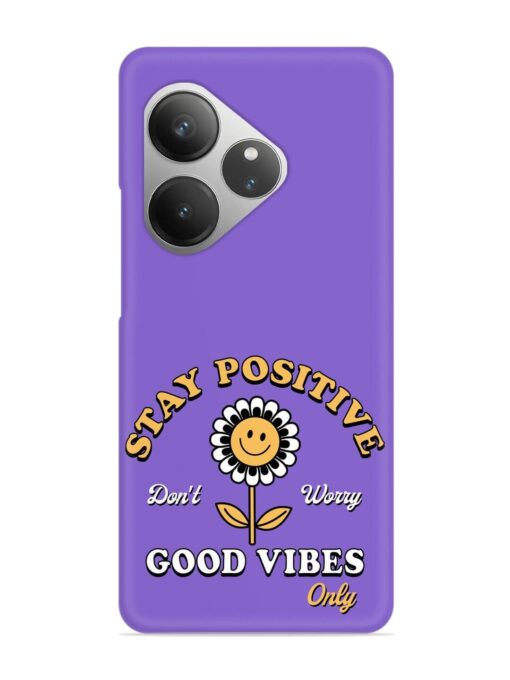 Retro Positive Flower Snap Case for Realme Gt 6