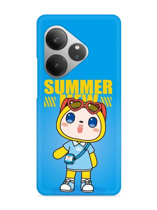 Summer Mew Cartoon Snap Case for Realme Gt 6