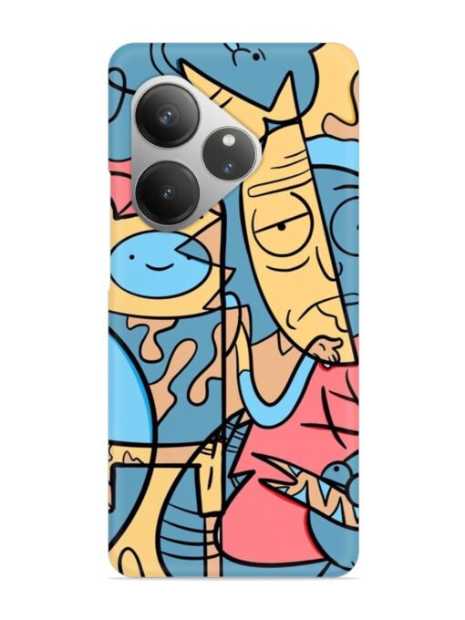 Silly Face Doodle Snap Case for Realme Gt 6