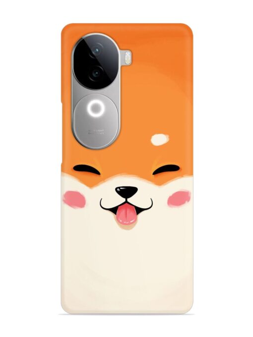 Cute Dog Face Vector Snap Case for Vivo V40E (5G)