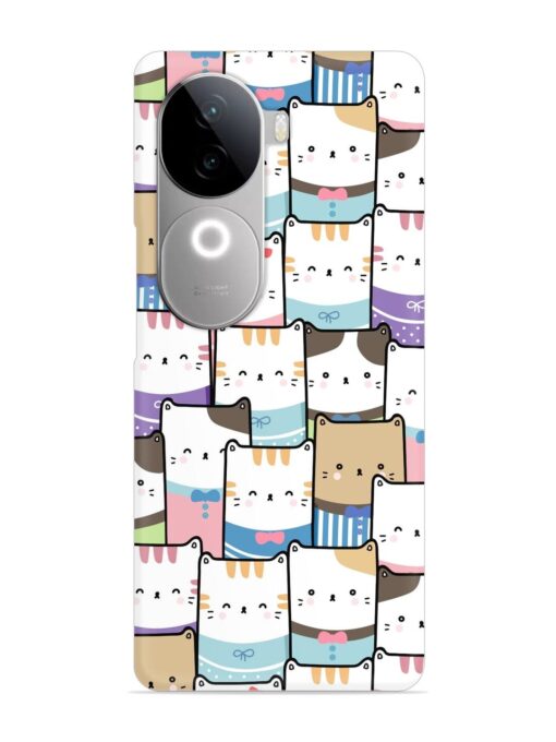 Cute Adorable Cat Snap Case for Vivo V40E (5G)