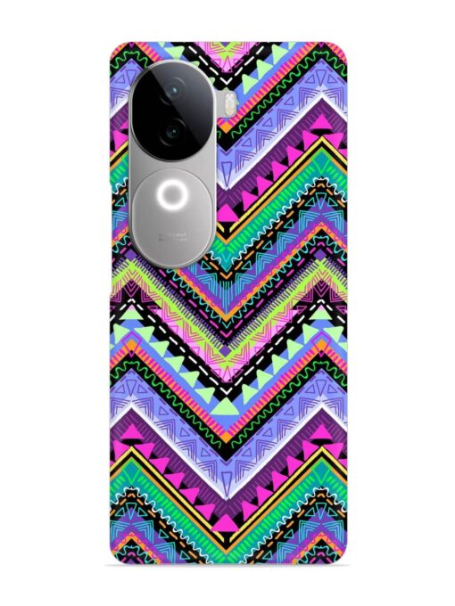 Tribal Aztec Print Snap Case for Vivo V40E (5G)