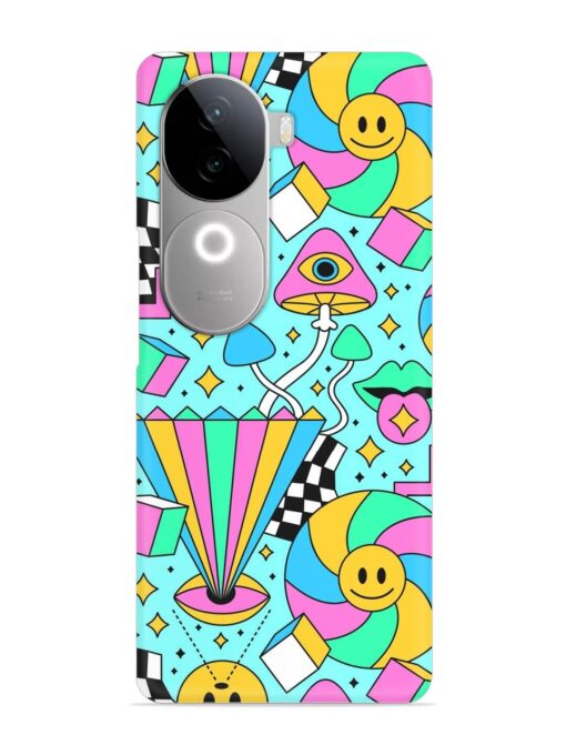 Trippy Rainbow 60S Snap Case for Vivo V40E (5G)