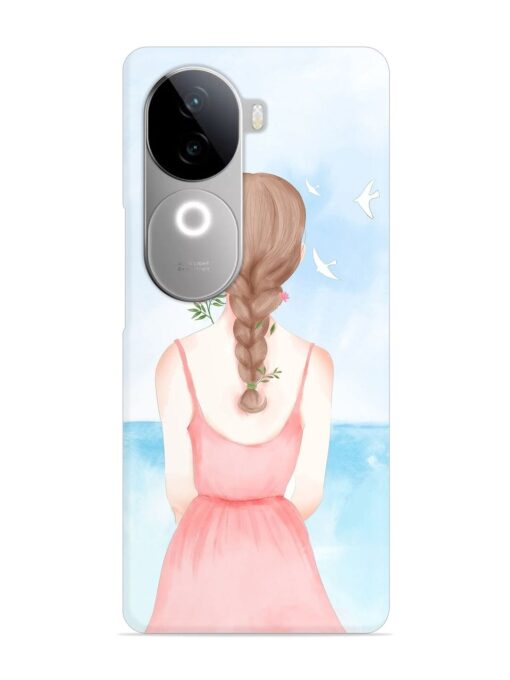 Watercolor Girl Vector Snap Case for Vivo V40E (5G)