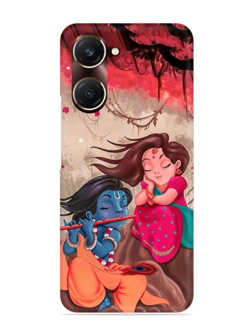 Radhe Krishna Water Art Snap Case for Vivo Y18T