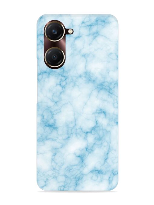 Blue White Natural Marble Snap Case for Vivo Y18T