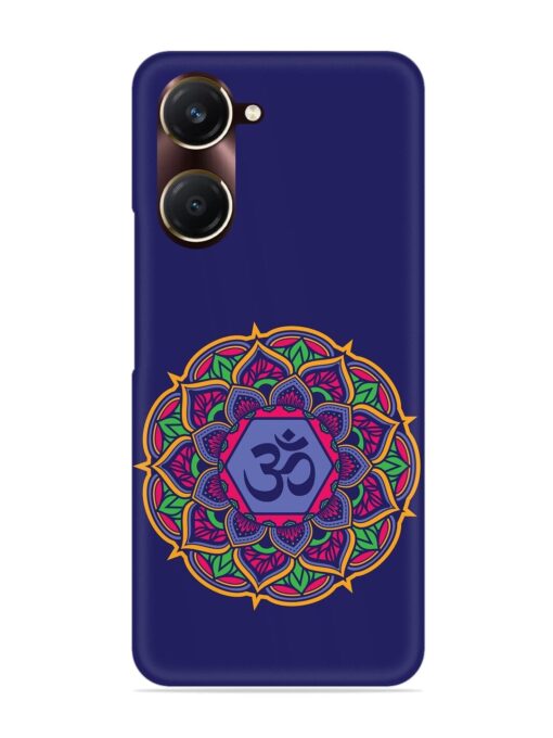 Om Mandala Art Blue Snap Case for Vivo Y18T