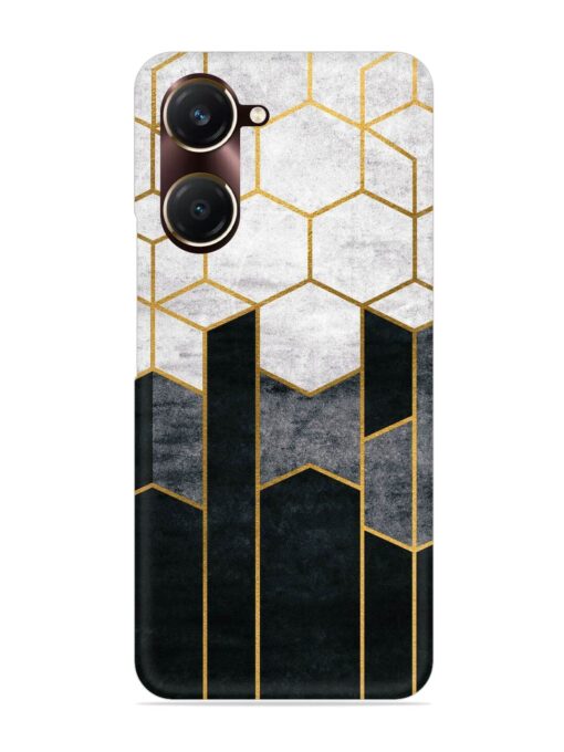 Cube Marble Art Snap Case for Vivo Y18T