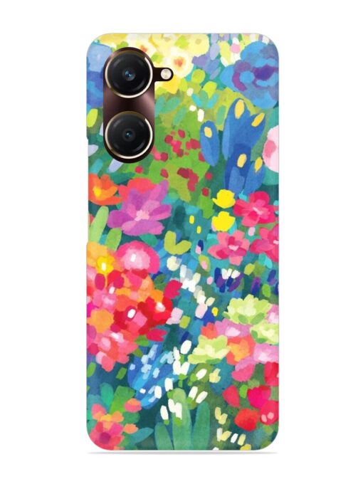 Watercolor Flower Art Snap Case for Vivo Y18T