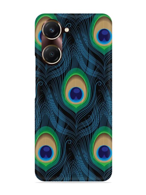 Seamless Pattern Peacock Snap Case for Vivo Y18T