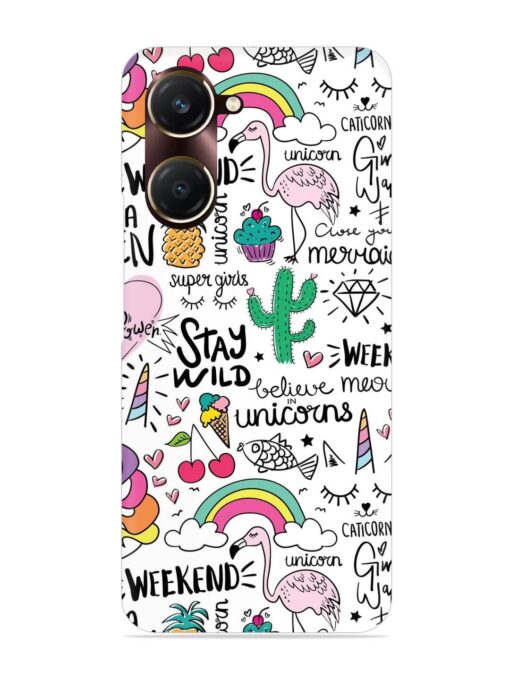 Unicorn Ice Cream Snap Case for Vivo Y18T