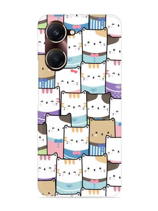 Cute Adorable Cat Snap Case for Vivo Y18T