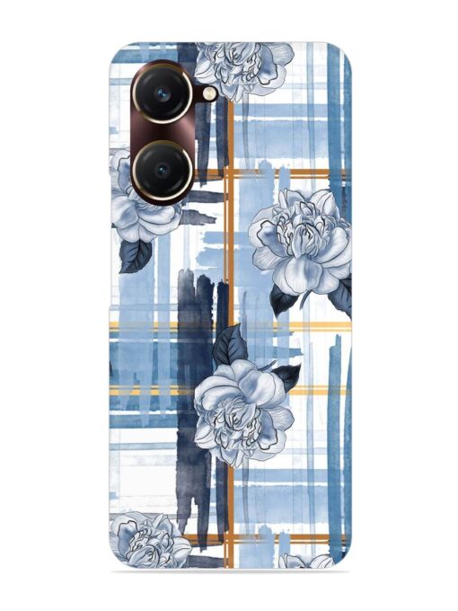 Watercolor Pattern Rose Snap Case for Vivo Y18T