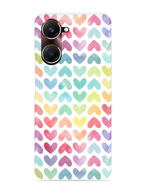 Seamless Colorful Watercolor Snap Case for Vivo Y18T