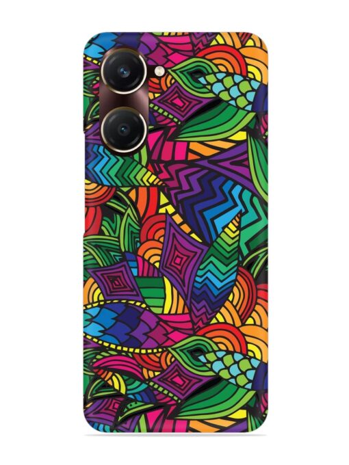 Abstract Multicolor Seamless Snap Case for Vivo Y18T