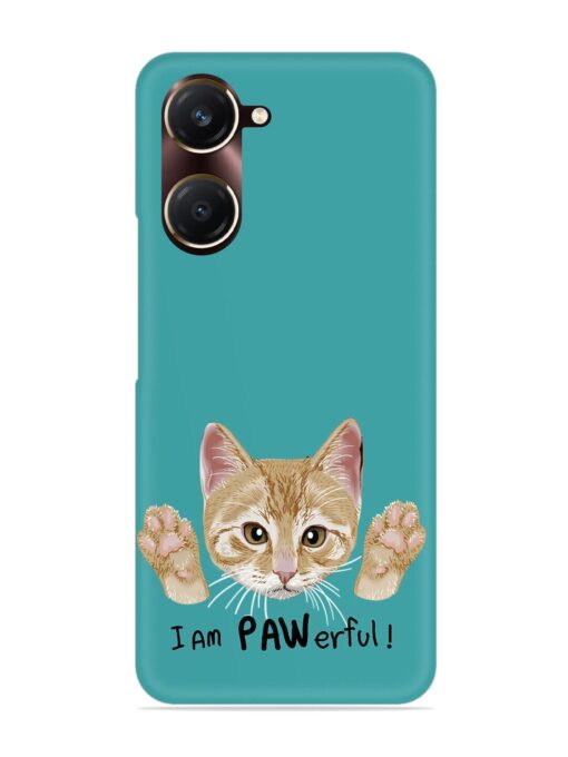 Typography Slogan Cat Snap Case for Vivo Y18T