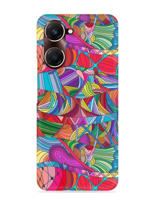 Seamless Patterns Hand Drawn Snap Case for Vivo Y18T