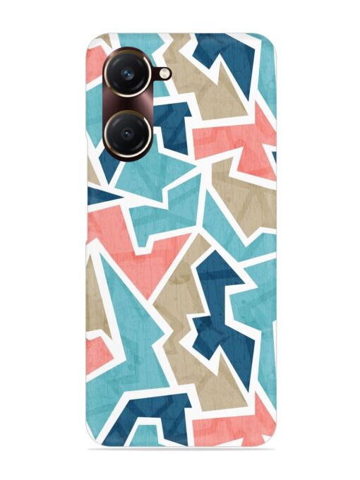 Vintage Geometric Triangle Snap Case for Vivo Y18T