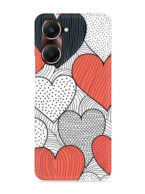 Girly Heart Seamless Snap Case for Vivo Y18T