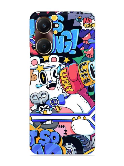 Universal Doodle Snap Case for Vivo Y18T