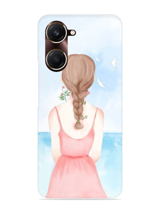 Watercolor Girl Vector Snap Case for Vivo Y18T