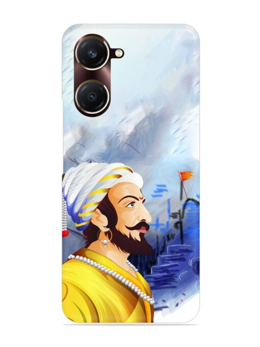 Shivaji Maharaj Color Paint Art Snap Case for Vivo Y28S (5G)