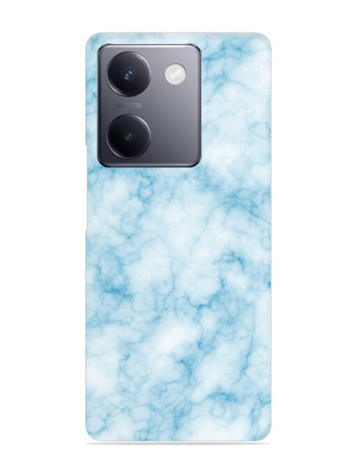 Blue White Natural Marble Snap Case for Vivo Y300 Plus (5G)