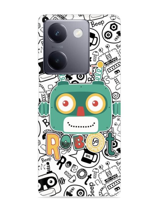 Robot Modern Seamless Pattern Snap Case for Vivo Y300 Plus (5G)