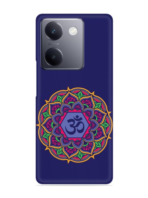 Om Mandala Art Blue Snap Case for Vivo Y300 Plus (5G)