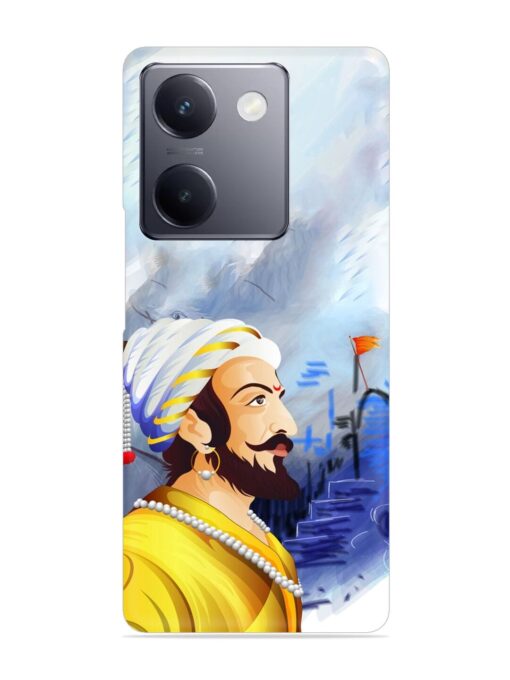 Shivaji Maharaj Color Paint Art Snap Case for Vivo Y300 Plus (5G)