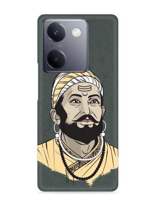 Shivaji Maharaj Vector Art Snap Case for Vivo Y300 Plus (5G)