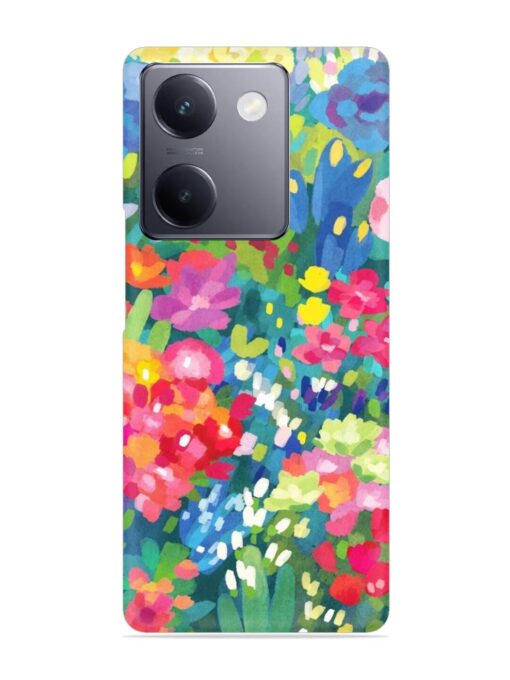 Watercolor Flower Art Snap Case for Vivo Y300 Plus (5G)