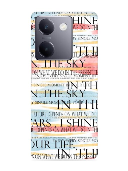 Seamless Slogans Pattern Snap Case for Vivo Y300 Plus (5G)