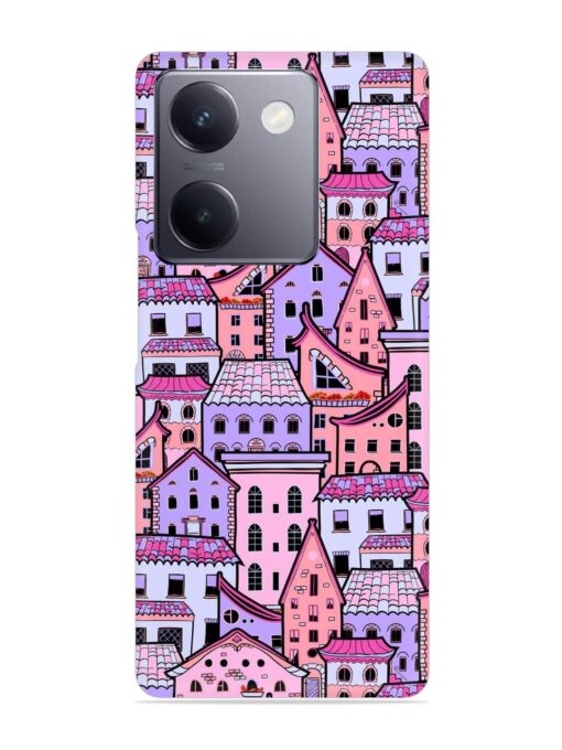 Seamless Pattern Houses Snap Case for Vivo Y300 Plus (5G)