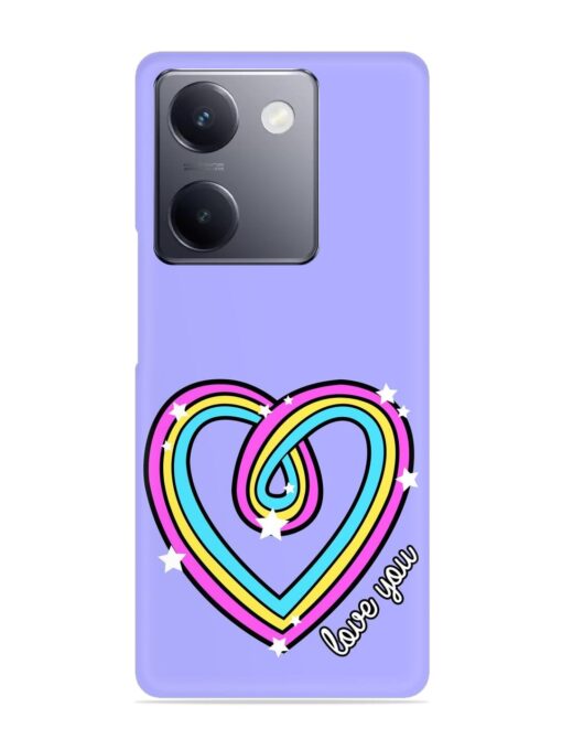 Colorful Rainbow Heart Snap Case for Vivo Y300 Plus (5G)