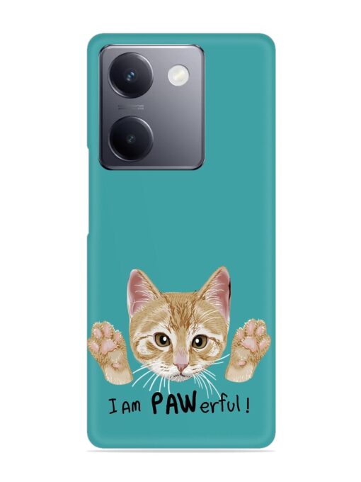 Typography Slogan Cat Snap Case for Vivo Y300 Plus (5G)