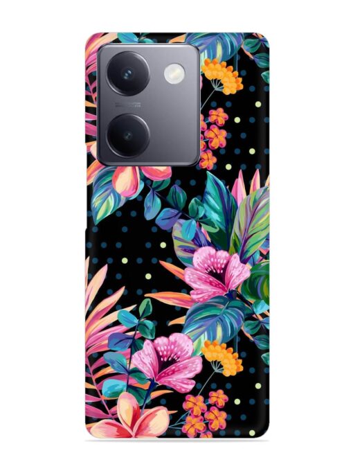 Seamless Floral Pattern Snap Case for Vivo Y300 Plus (5G)