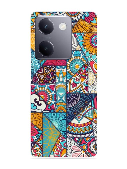 Patchwork Pattern Vintage Snap Case for Vivo Y300 Plus (5G)