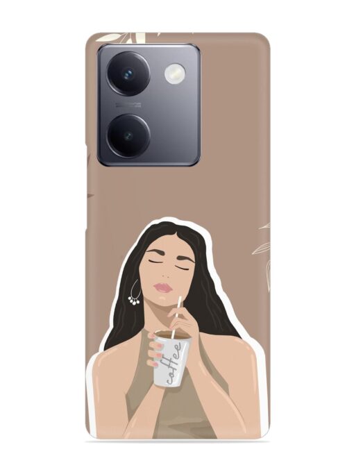 Girl With Coffee Snap Case for Vivo Y300 Plus (5G)